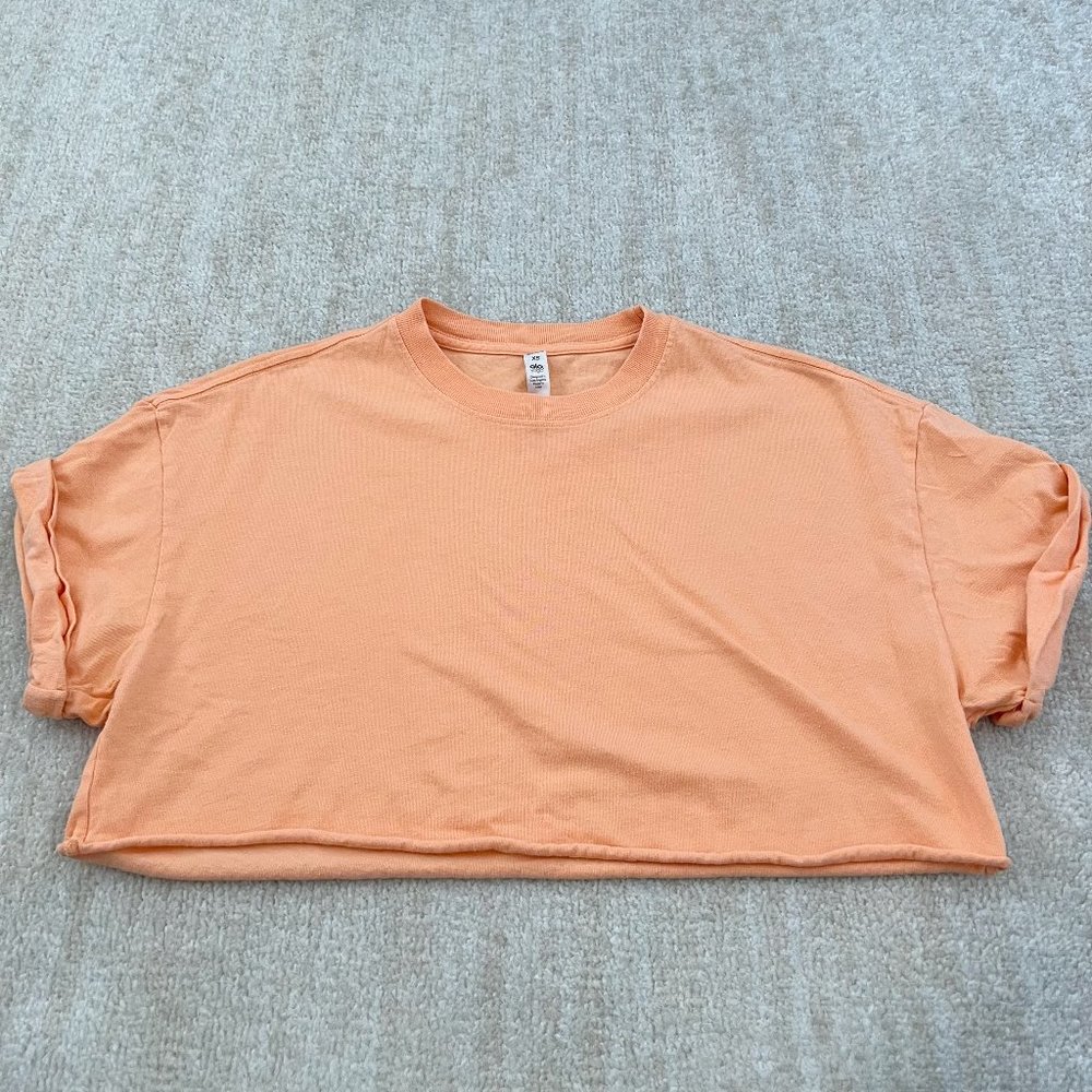 Alo Yoga Short Sleeve Crop Top XS